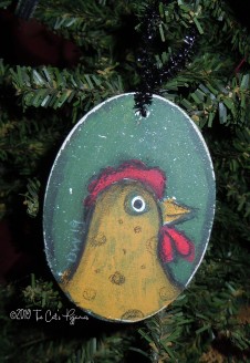 Yellow Chicken Ornament